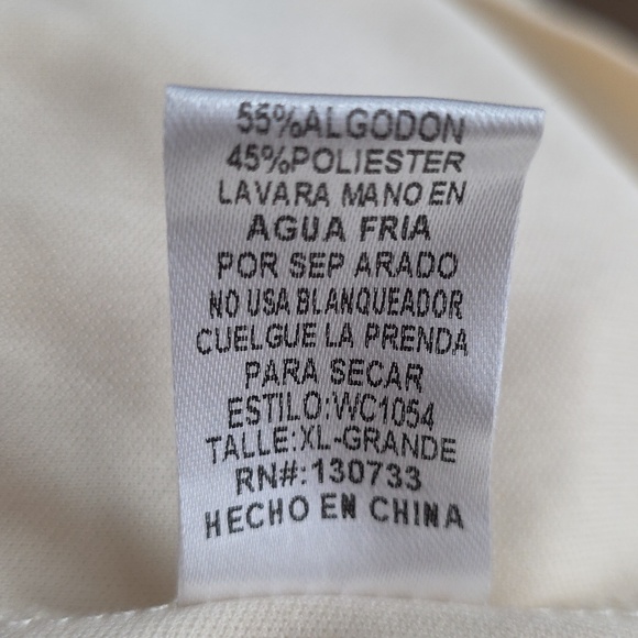 Umgee Floral Embroidered Mini Dress Bell Sleeve Beige Boho Womens Size XL - Picture 12 of 12